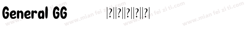 General GG 640字体转换